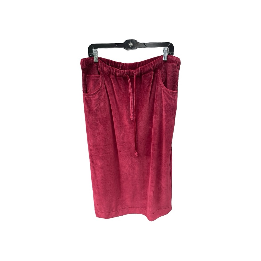 Silverbird Red Velour Drawstring Long‎